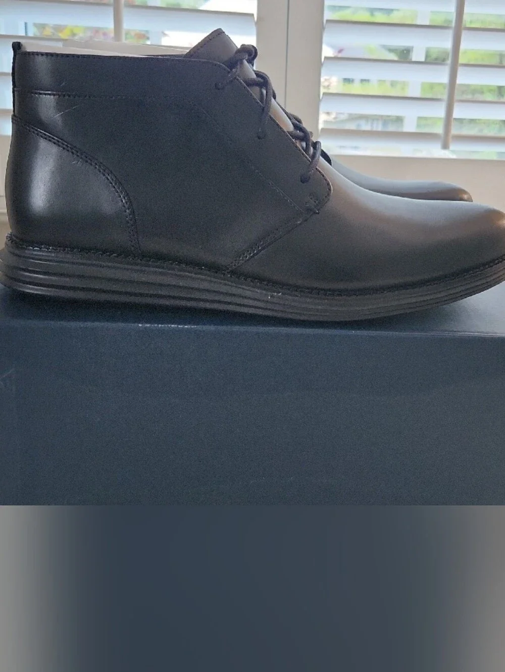 Cole Haan Black Leather Chukka Boots